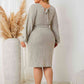 Love Tie Waist Wrap Dress