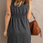 Sleeveless Button Down Mini Magic Dress