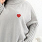 Plus Size Turtle Neck Long Sleeve Sweater