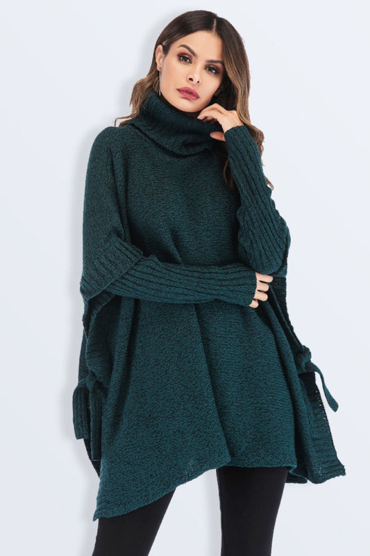 Tied Turtleneck Sweater