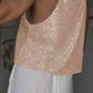 Sequin Deep V Tank