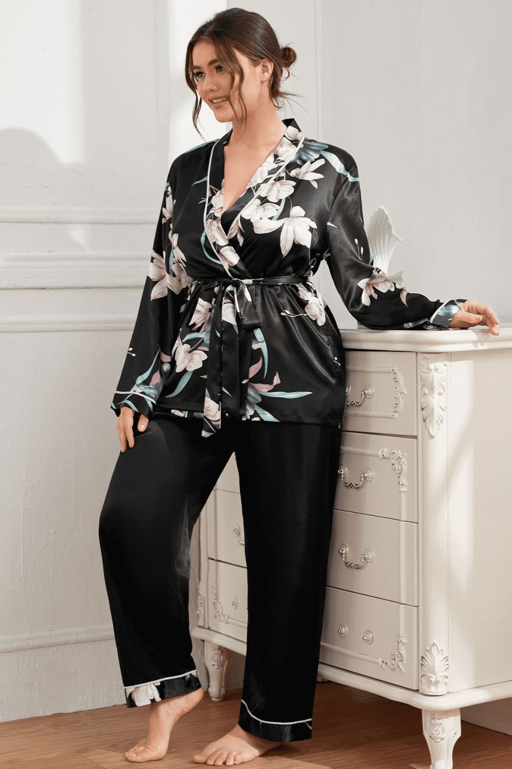 Ming Robe & Pant Pajama Set