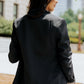 Leopard Lining One-Button Blazer