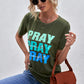 Pray Print T-Shirt