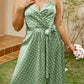 Polka Dot Belted Wrap Dress