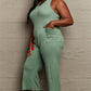 HEYSON Don't Get It Twisted Full Size Rib Knit Jumpsuit