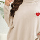 Plus Size Turtle Neck Long Sleeve Sweater