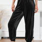 Elastic Waist Pocketed Pants