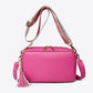 PU Leather Tassel Crossbody Bag