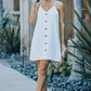 Buttoned Spaghetti Strap Dress