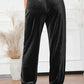 Elastic Waist Pocketed Pants