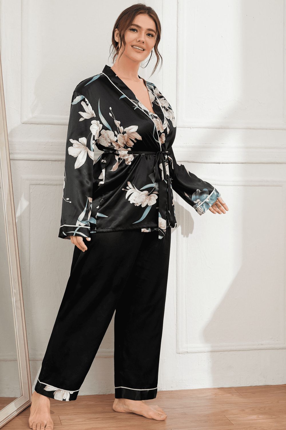Ming Robe & Pant Pajama Set