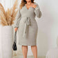 Love Tie Waist Wrap Dress