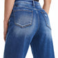 BAYEAS Full Size High Waist Two-Tones Patched Wide Leg Jeans