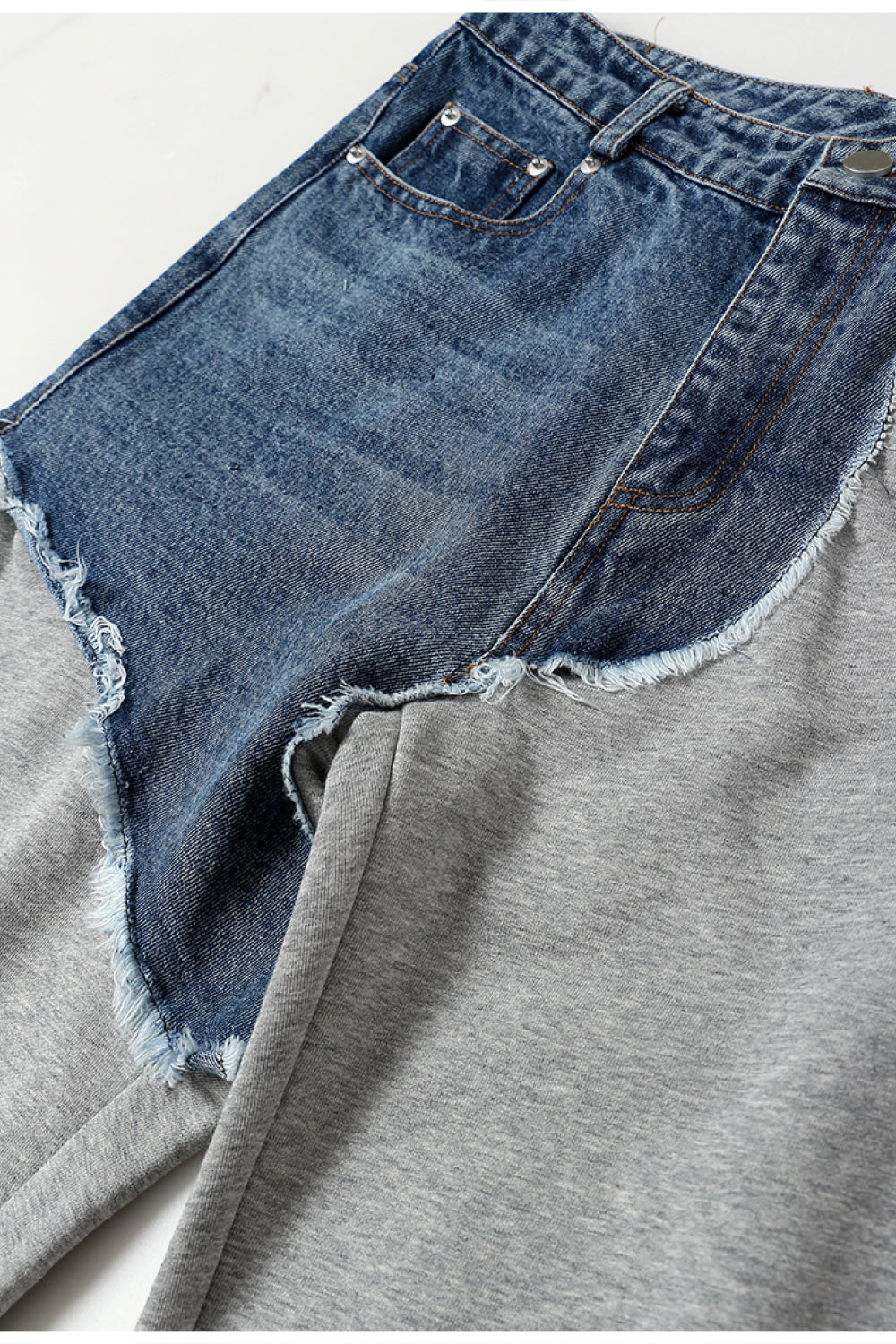 Two-Tone Denim Lounge Pants