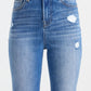 BAYEAS Full Size High Waist Distressed Raw Hew Skinny Jeans