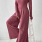 Maya Lily Top and Wide-Leg Pants Set