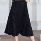 Pleated Midi Skirt