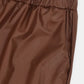 Puff Sleeve Spliced Top and Drawstring Waist Joggers Set