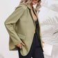 Lapel Collar Long Sleeve Blazer