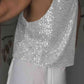 Sequin Deep V Tank