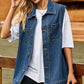 Button Down Denim Vest
