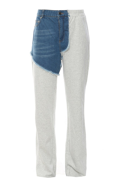 Two-Tone Denim Lounge Pants