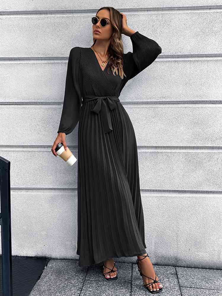 Pleasing Pleated Maxi Dress