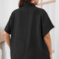Plus Size Printed Flutter Sleeve Shirt