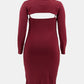 Ruched Bodycon Dress and Bolero Set