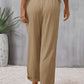 Tie Waist Pocketed Long Pants