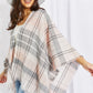 Leto Punch of Plaid Lightweight Poncho