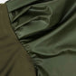 Puff Sleeve Spliced Top and Drawstring Waist Joggers Set
