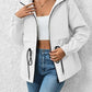 Drawstring Zip Up Hooded Jacket