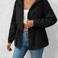 Drawstring Zip Up Hooded Jacket