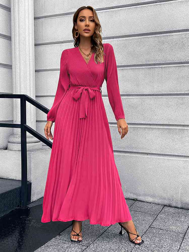 Pleasing Pleated Maxi Dress