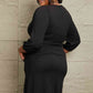 Marlie Surplice Flare Ruching Dress