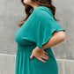 ODDI Full Size Woven Wrap Maxi Dress