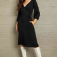 Marlie Surplice Flare Ruching Dress