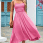Smocked Spaghetti Strap Midi Dress