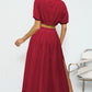 Puff Sleeve Crop Top and Maxi Skirt Set