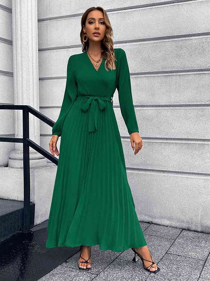 Pleasing Pleated Maxi Dress