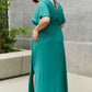ODDI Full Size Woven Wrap Maxi Dress