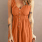 Sleeveless Button Down Mini Magic Dress