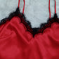 Lace Trim Cami, Shorts, Eye Mask, Scrunchie, and Bag Pajama Set