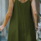 Buttoned Spaghetti Strap Dress