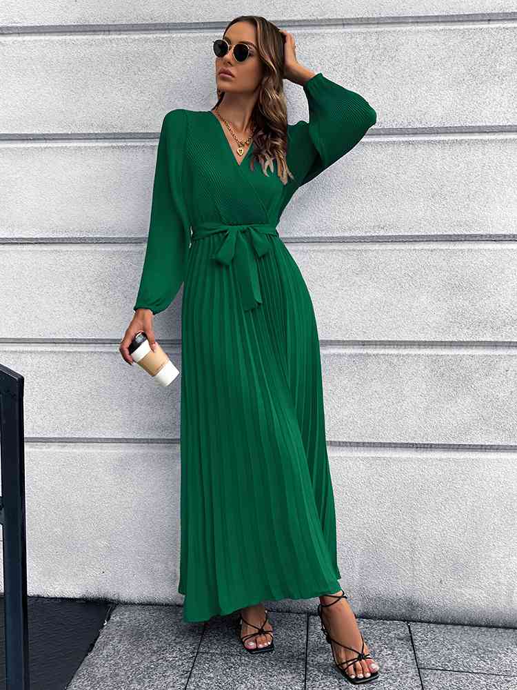 Pleasing Pleated Maxi Dress