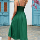 Smocked Spaghetti Strap Midi Dress