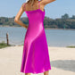 Spaghetti Strap Satin Midi Dress